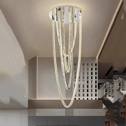 Bix Crystal Hanging Chandelier