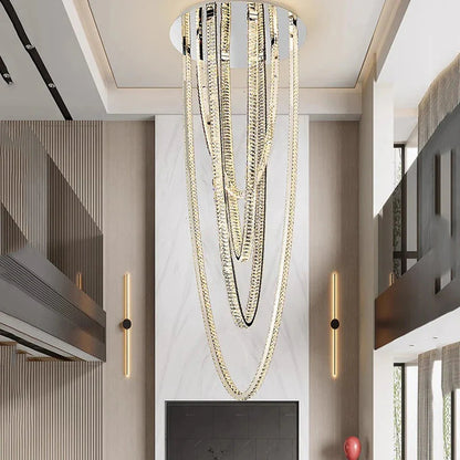 Bix Crystal Hanging Chandelier