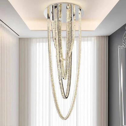 Bix Crystal Hanging Chandelier