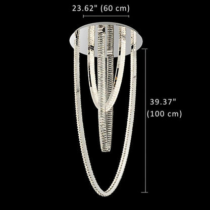 Bix Crystal Hanging Chandelier