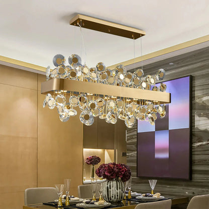Modern Crystal chandelier for Dining Room - Gold/Black