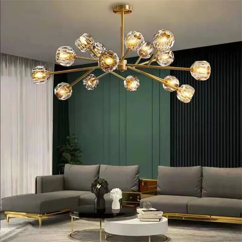 Boule De Style Cristal Chandelier
