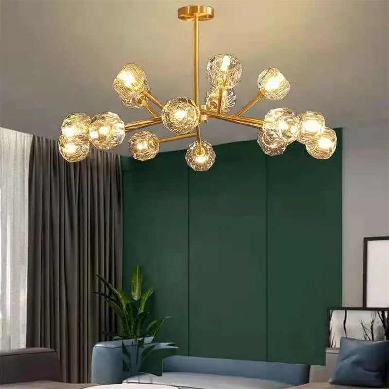 Boule De Style Cristal Chandelier