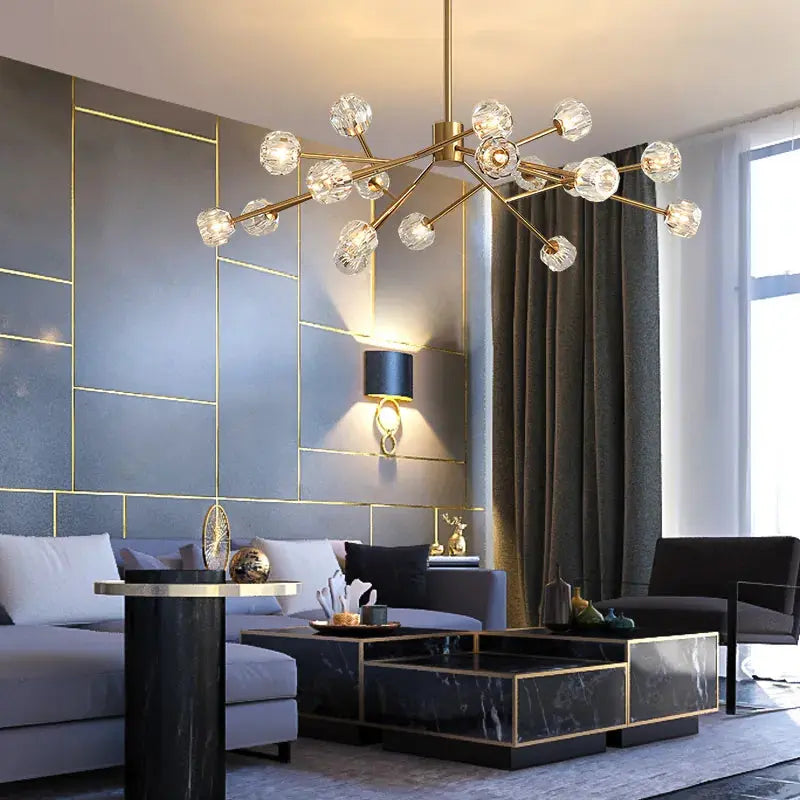 Boule De Style Cristal Chandelier