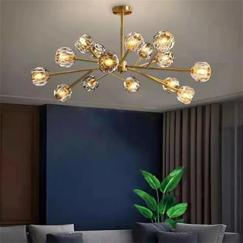 Boule De Style Cristal Chandelier