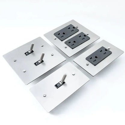 Brass Toggle Light Dimmer & Switch & Wall Plate - 3 Gang