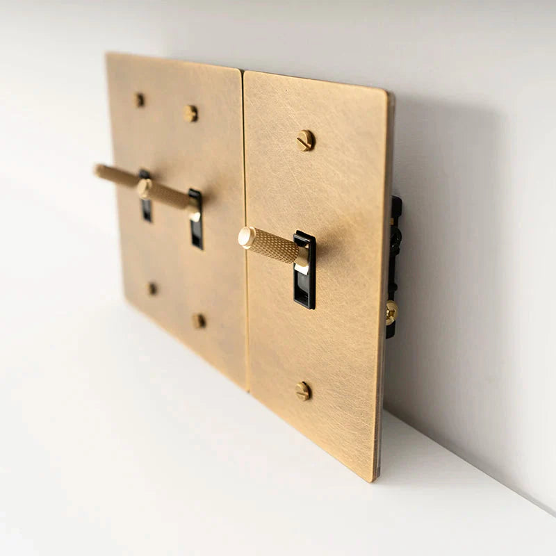Seus Brass Toggle Light Switch