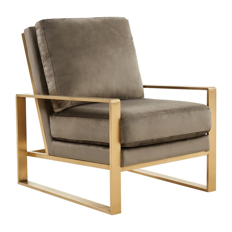 Emil Velvet Accent Armchair