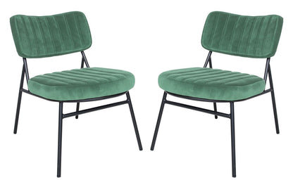 Tuva Velvet Accent Chair Set of 2