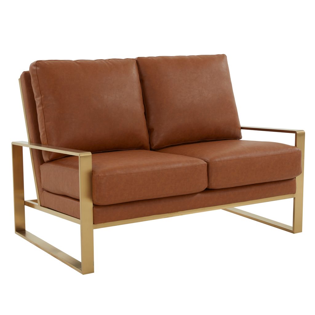 Emil Leather Loveseat