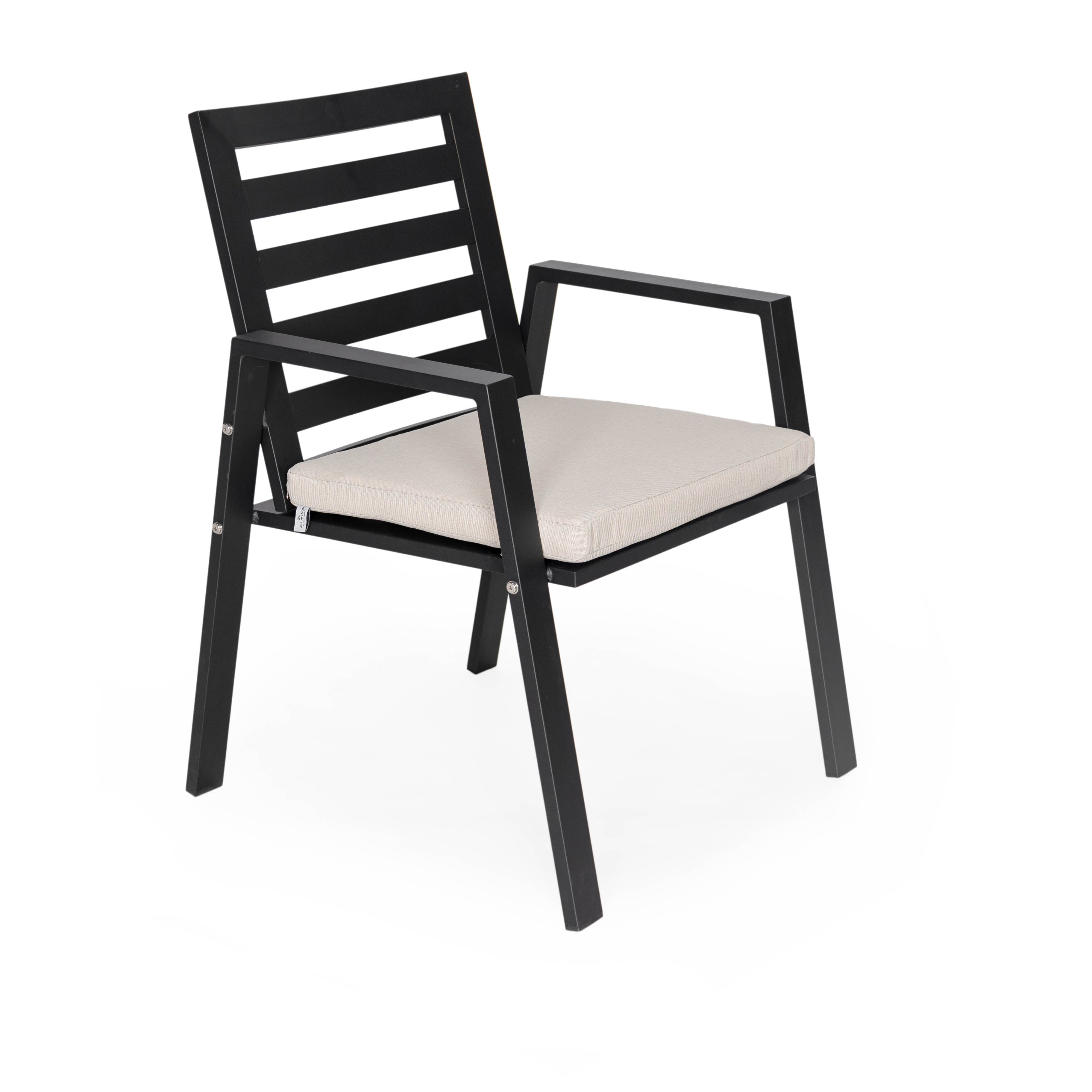 Agnes Patio Aluminum Dining Armchair