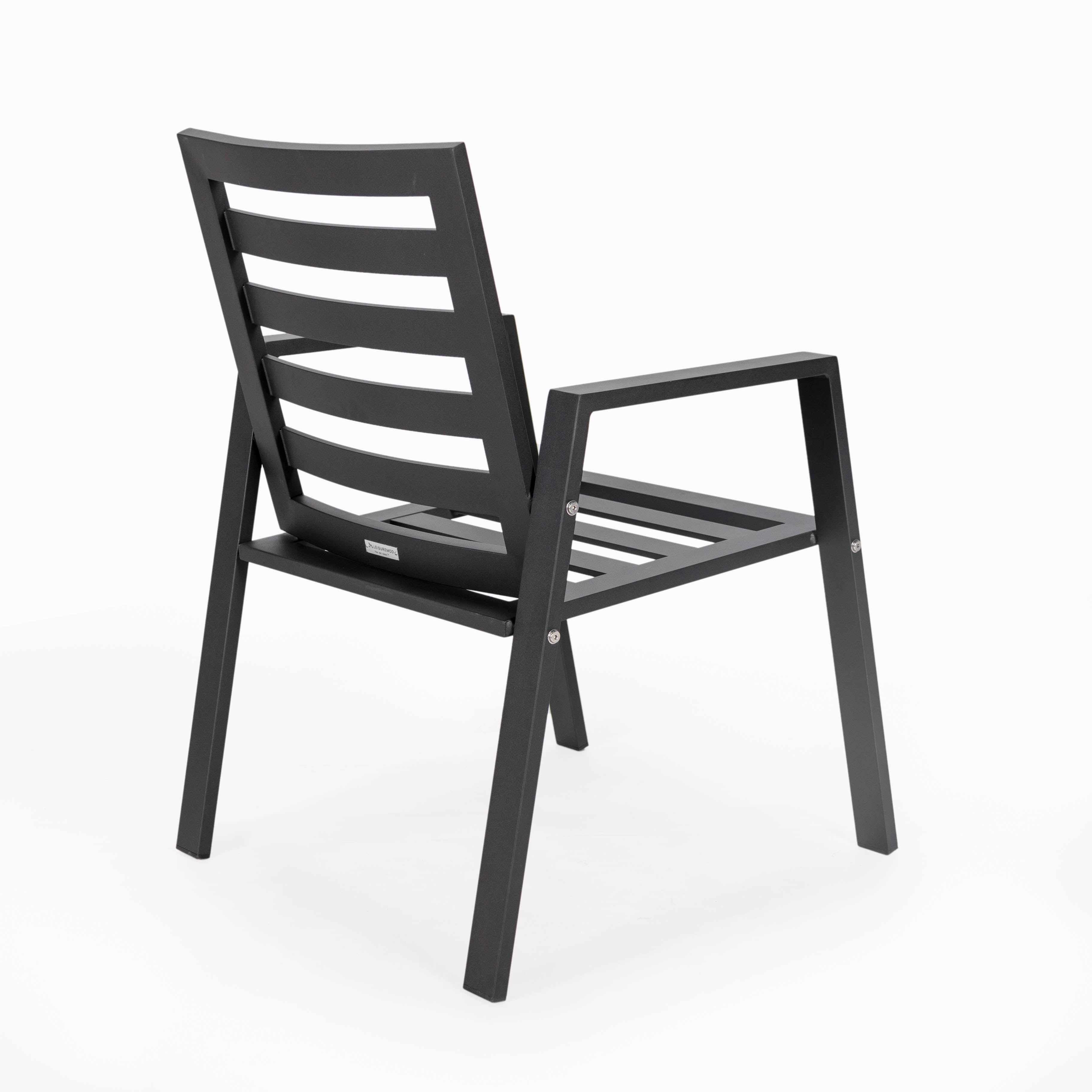 Agnes Patio Aluminum Dining Armchair