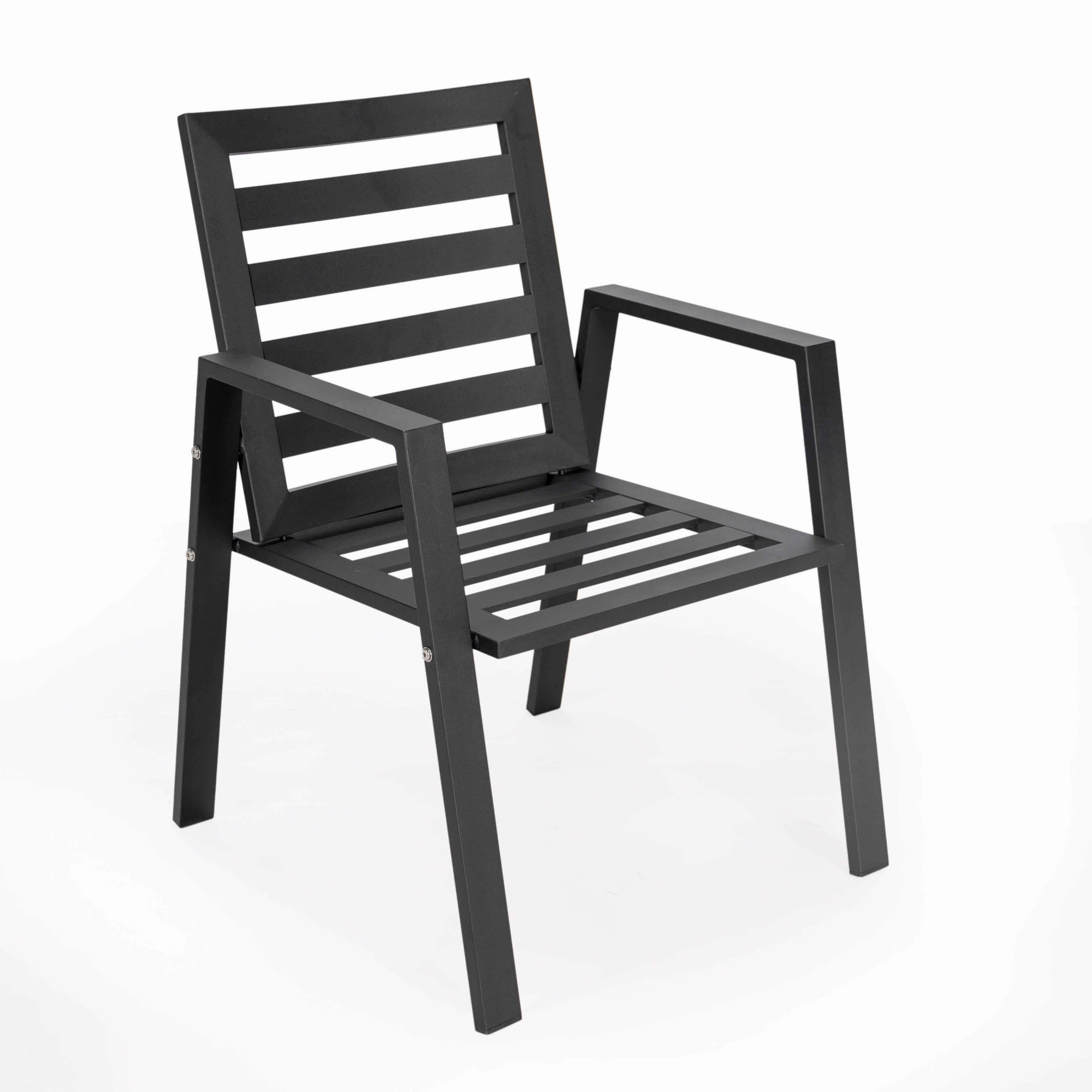 Agnes Patio Aluminum Dining Armchair