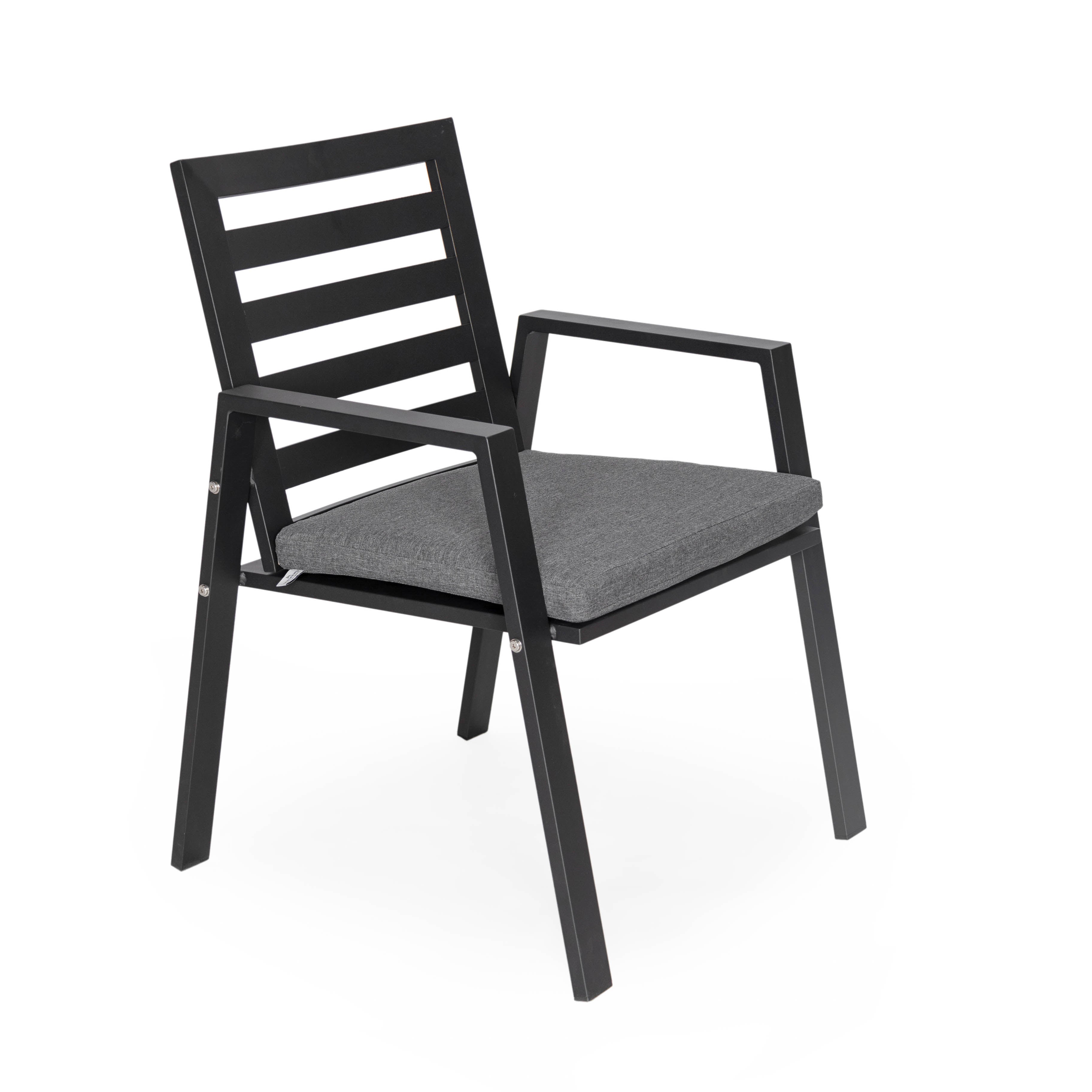 Agnes Patio Aluminum Dining Armchair