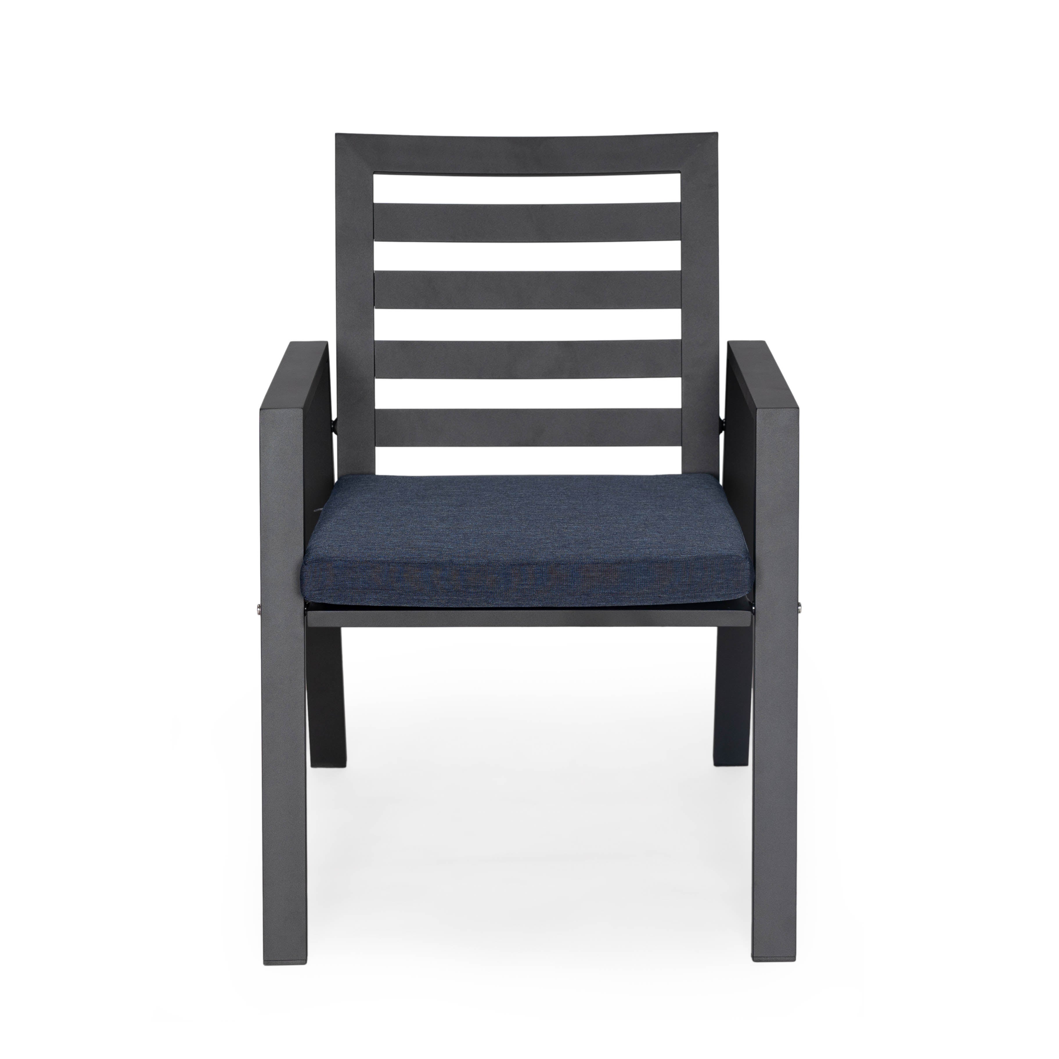 Agnes Patio Aluminum Dining Armchair