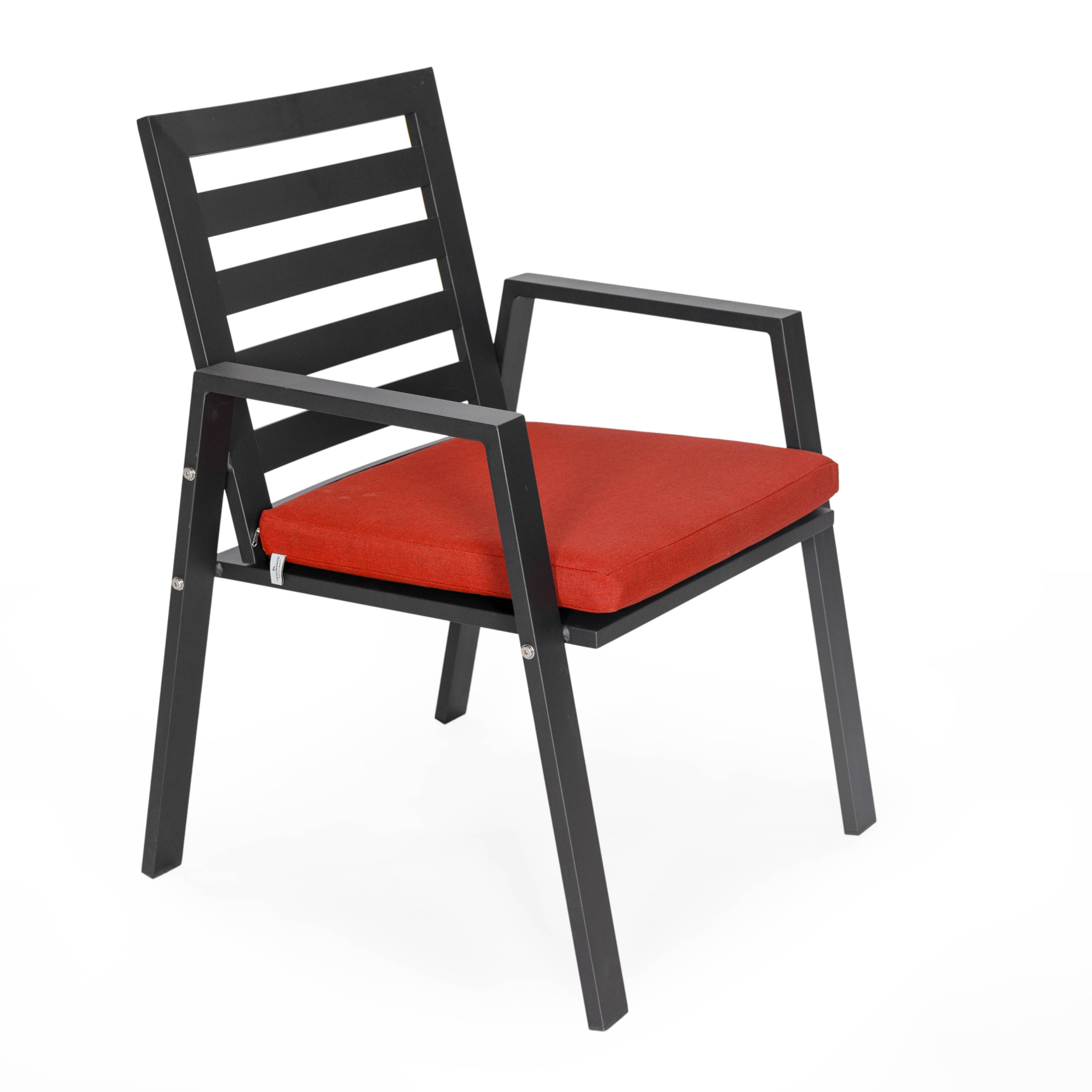 Agnes Patio Aluminum Dining Armchair