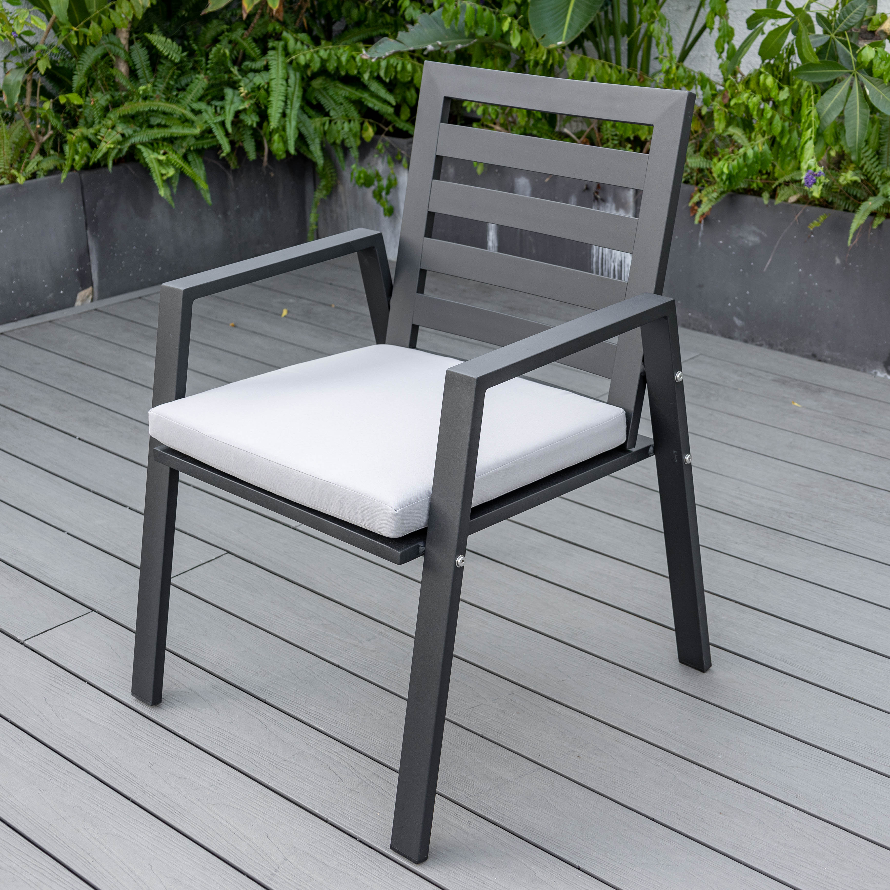 Agnes Patio Aluminum Dining Armchair - Set of 4