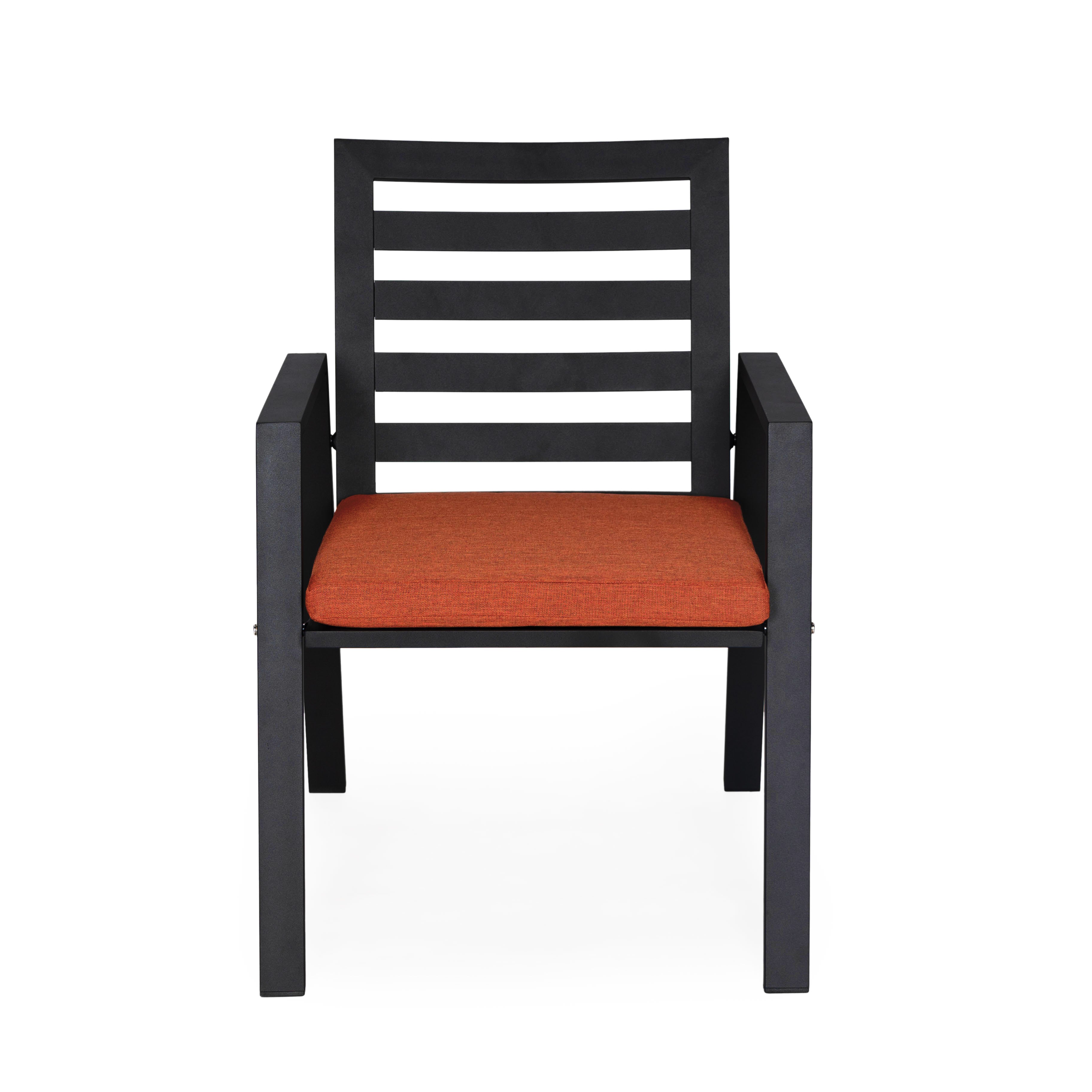 Agnes Patio Aluminum Dining Armchair