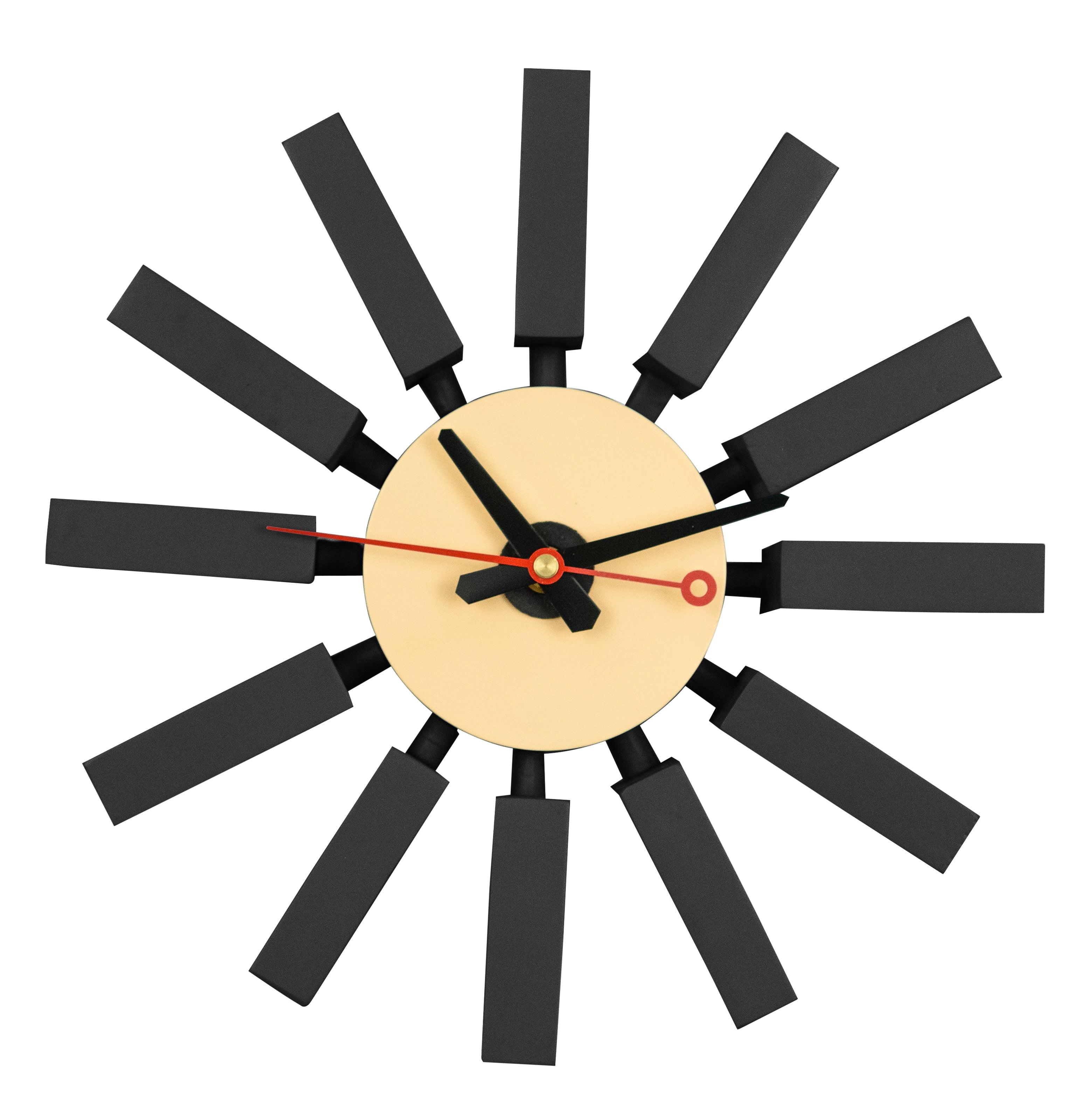 Vdara Modern Design Block Silent Non-Ticking Wall Clock