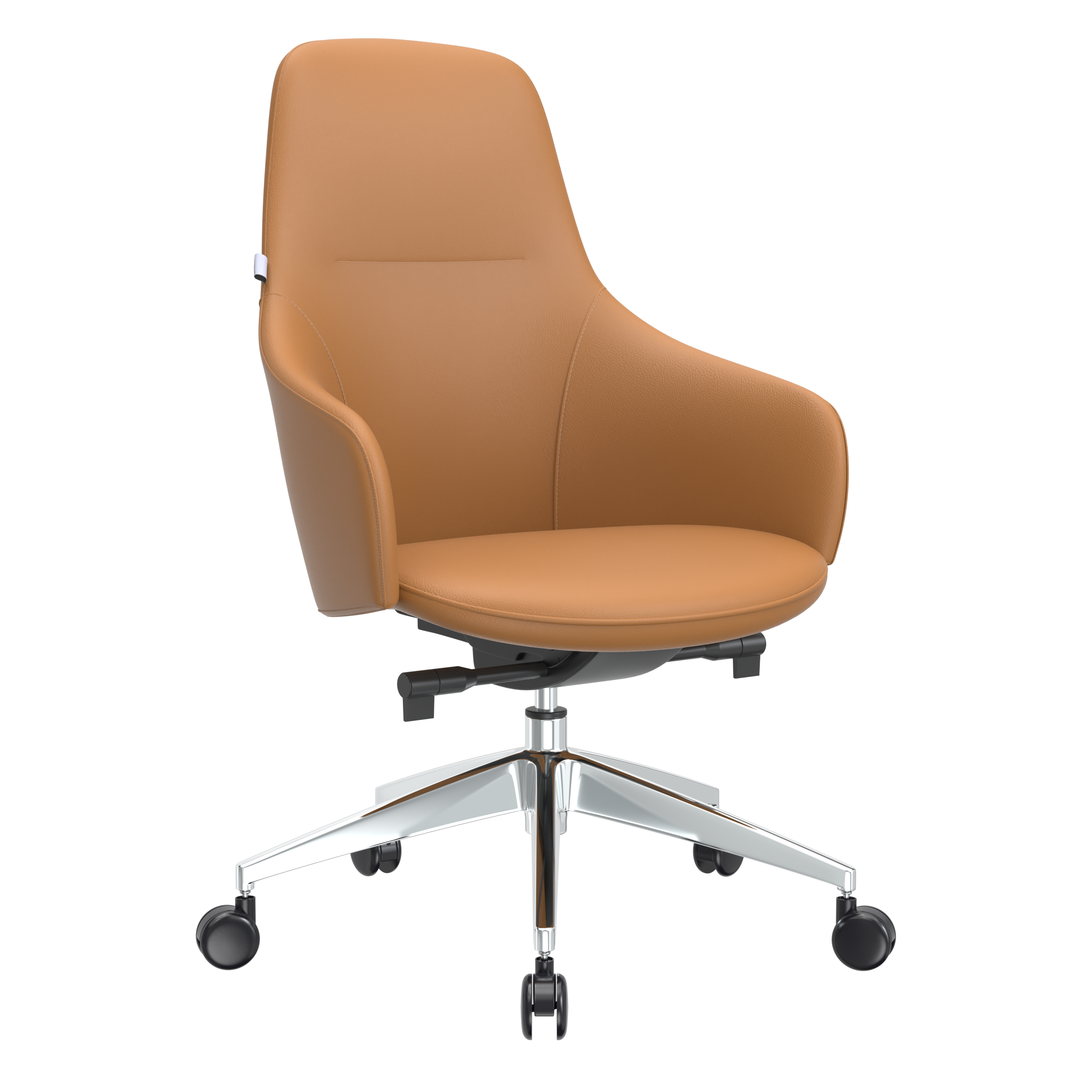 Celeste Series Office Chair in Black Leather