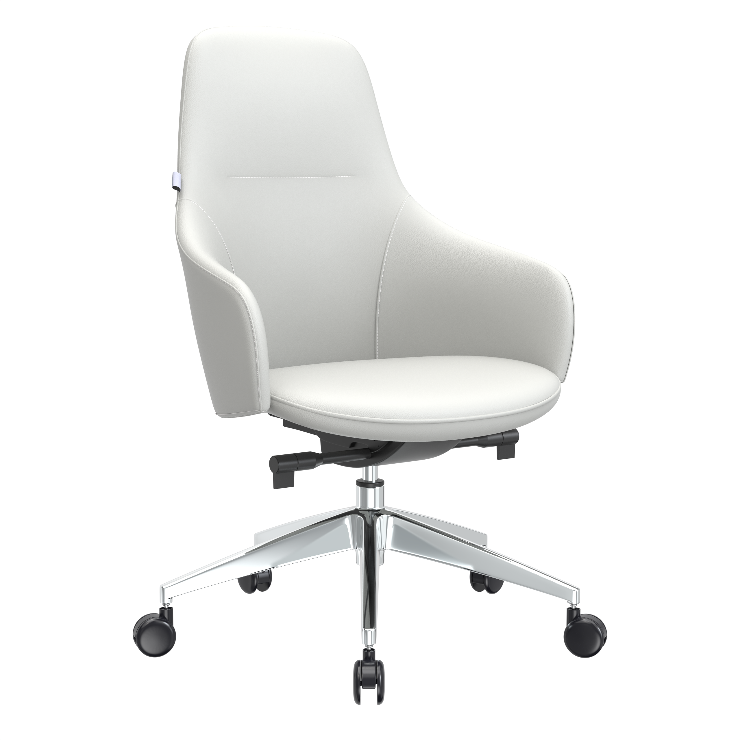 Celeste Series Office Chair in Black Leather