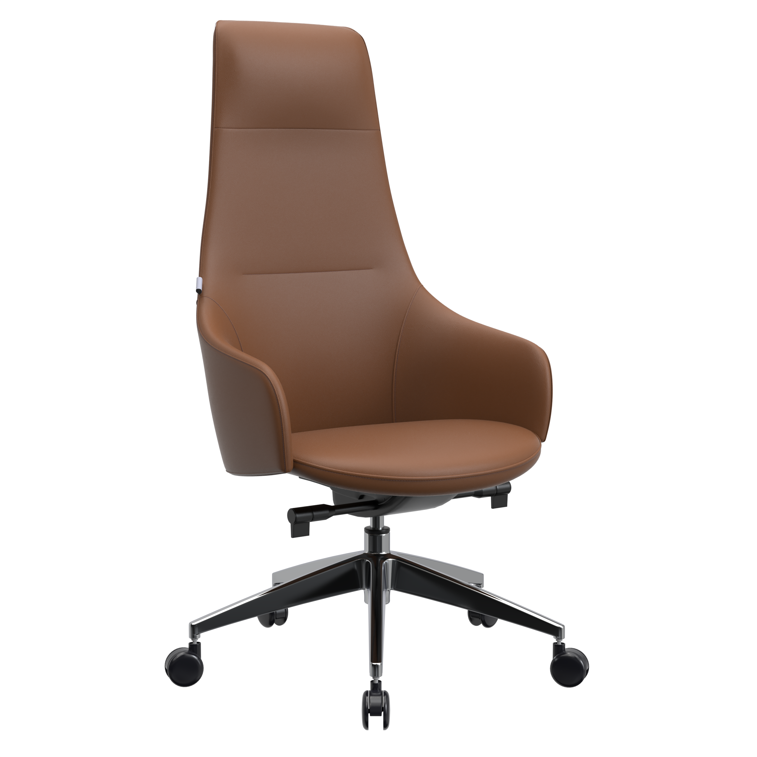 Celeste Series Tall Office Chair in Black Leather