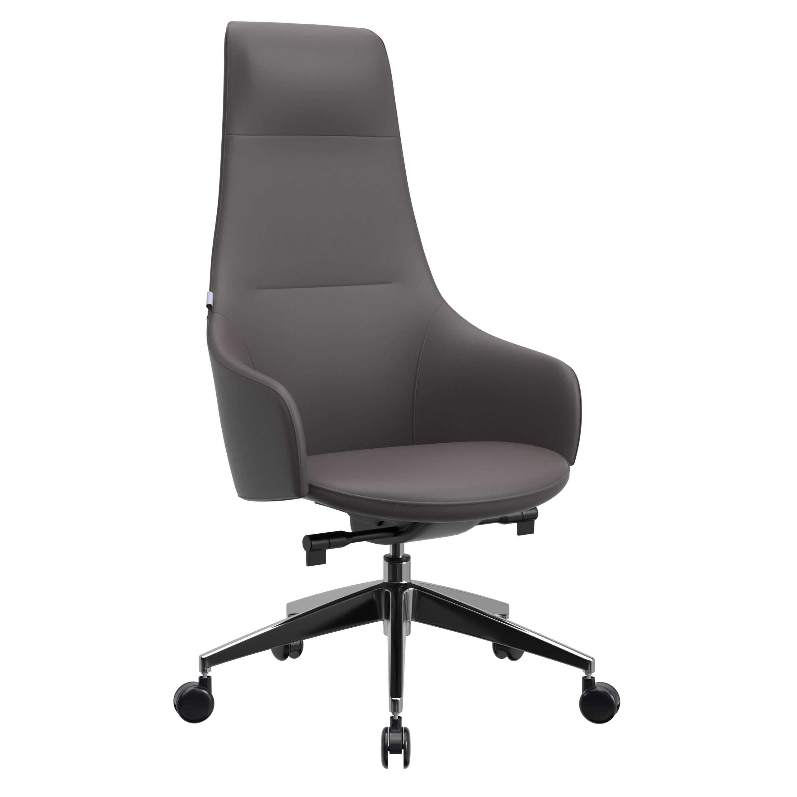 Celeste Series Tall Office Chair in Black Leather