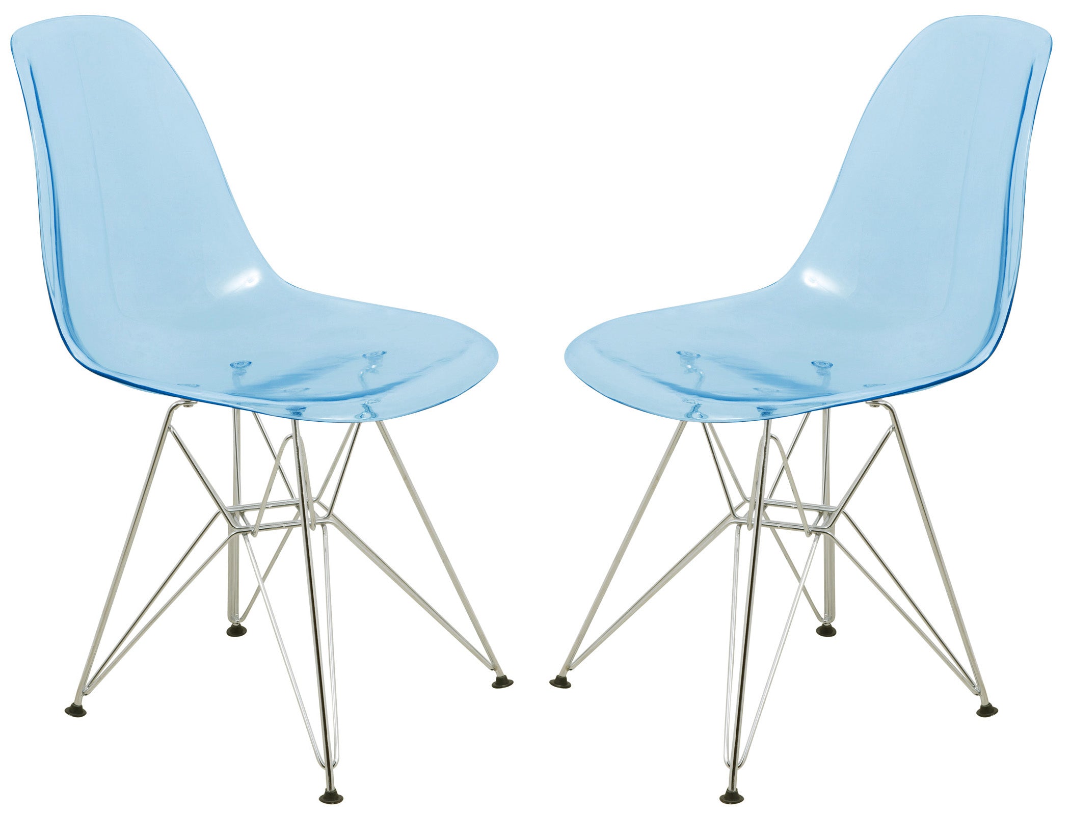 Cresco Molded Eiffel Side Chair, Set of 2