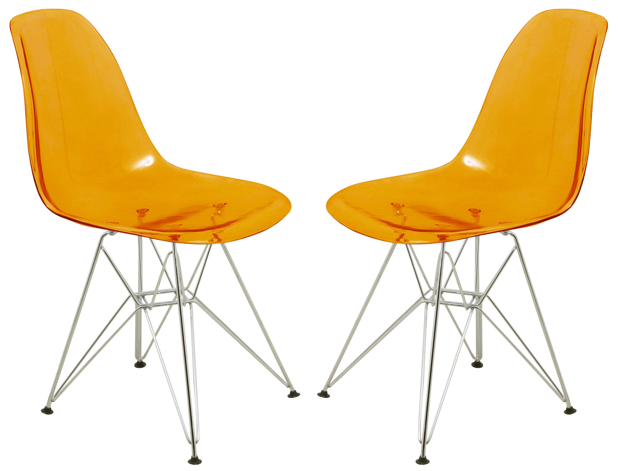 Cresco Molded Eiffel Side Chair, Set of 2