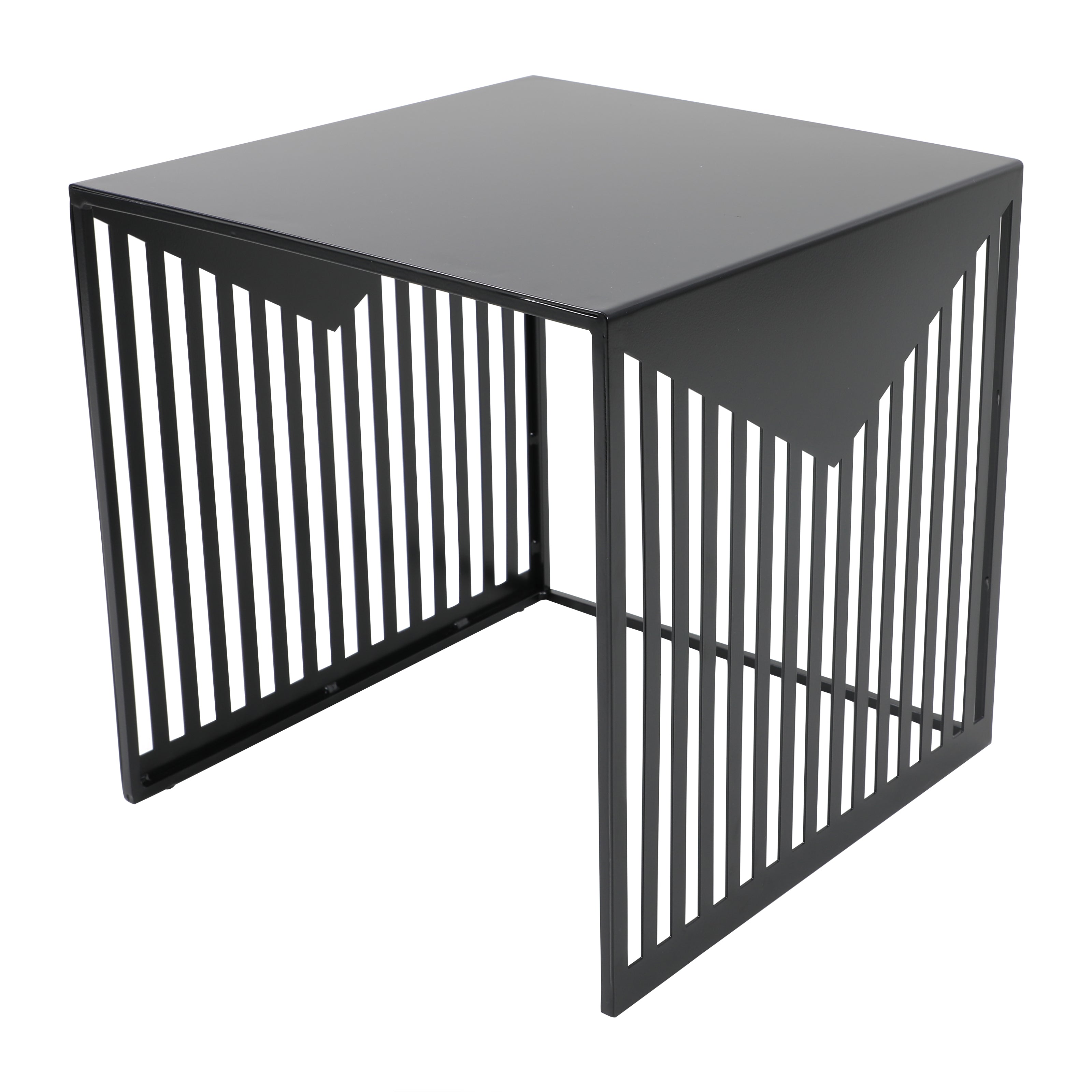 Cisco Modern Square Steel Side Table with Powder Coated Finish