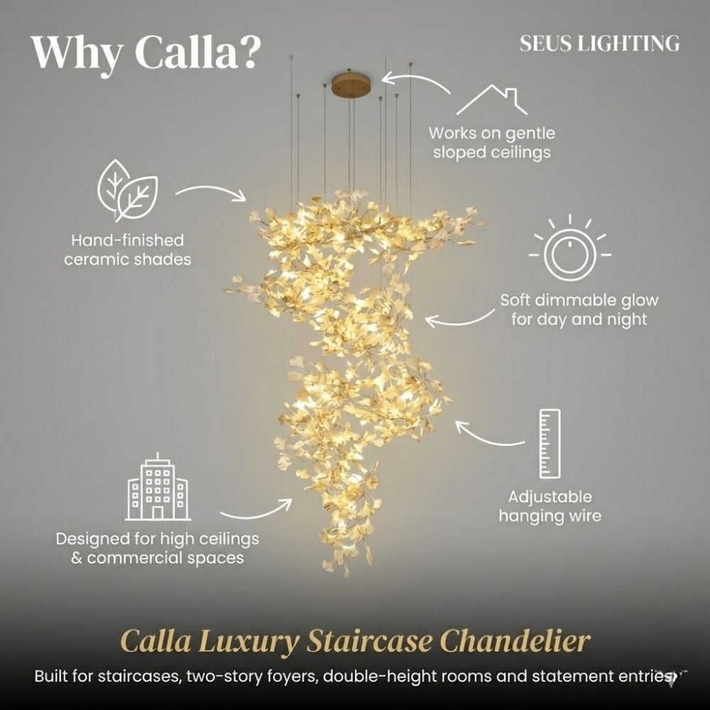 Calla Luxury Staircase Chandelier