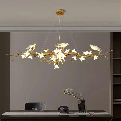 Calyx Bird Branch Chandelier for Dining Room