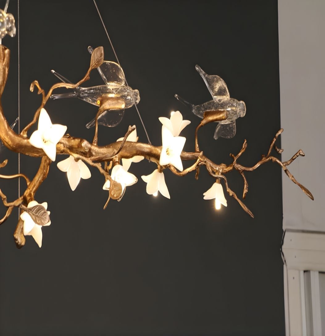 Calyx Bird Branch Chandelier for Dining Room
