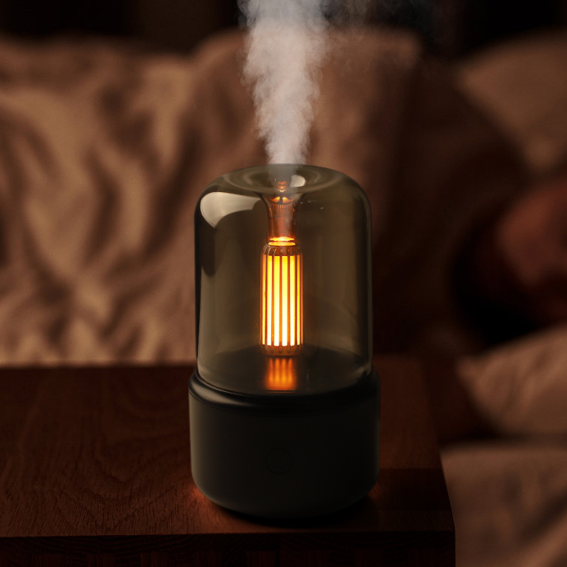 EMFURN Candlelight Flame Aroma Diffuser Lamp