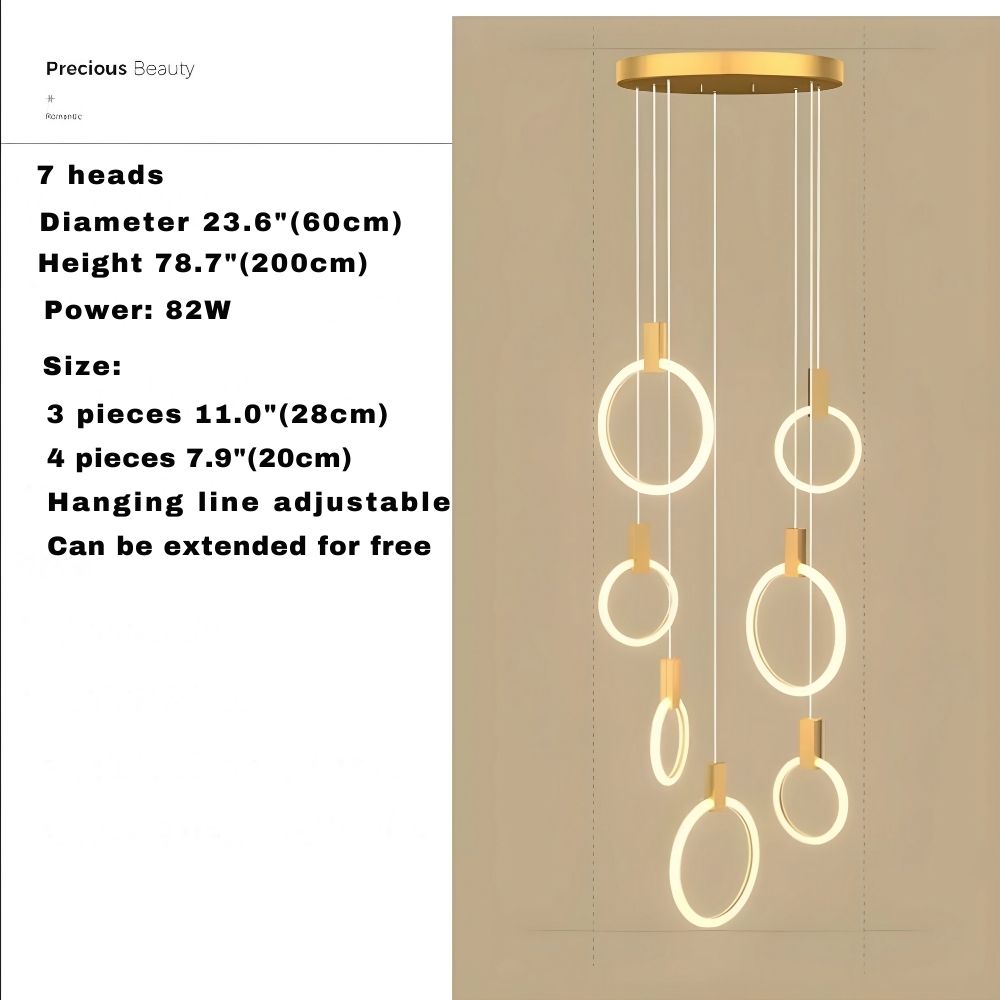 Cedi Led Staircase Chandelier