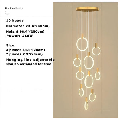 Cedi Led Staircase Chandelier