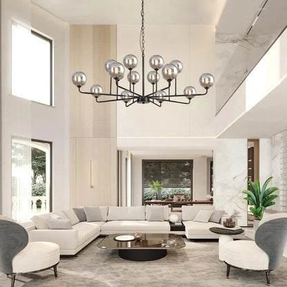 Celta Smoked Glass Sputnik Chandelier