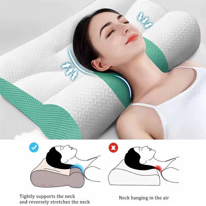 EMFURN Cervical Memory Foam Goose Down Orthopedic Pillow