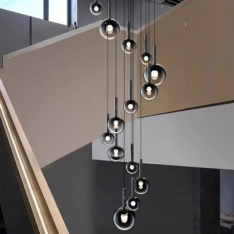 Cleo Bubble Staircase Chandelier