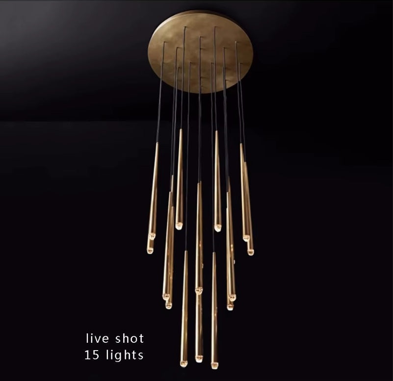 Contemporary Chandelier for High Ceiling Living Room & Foyer