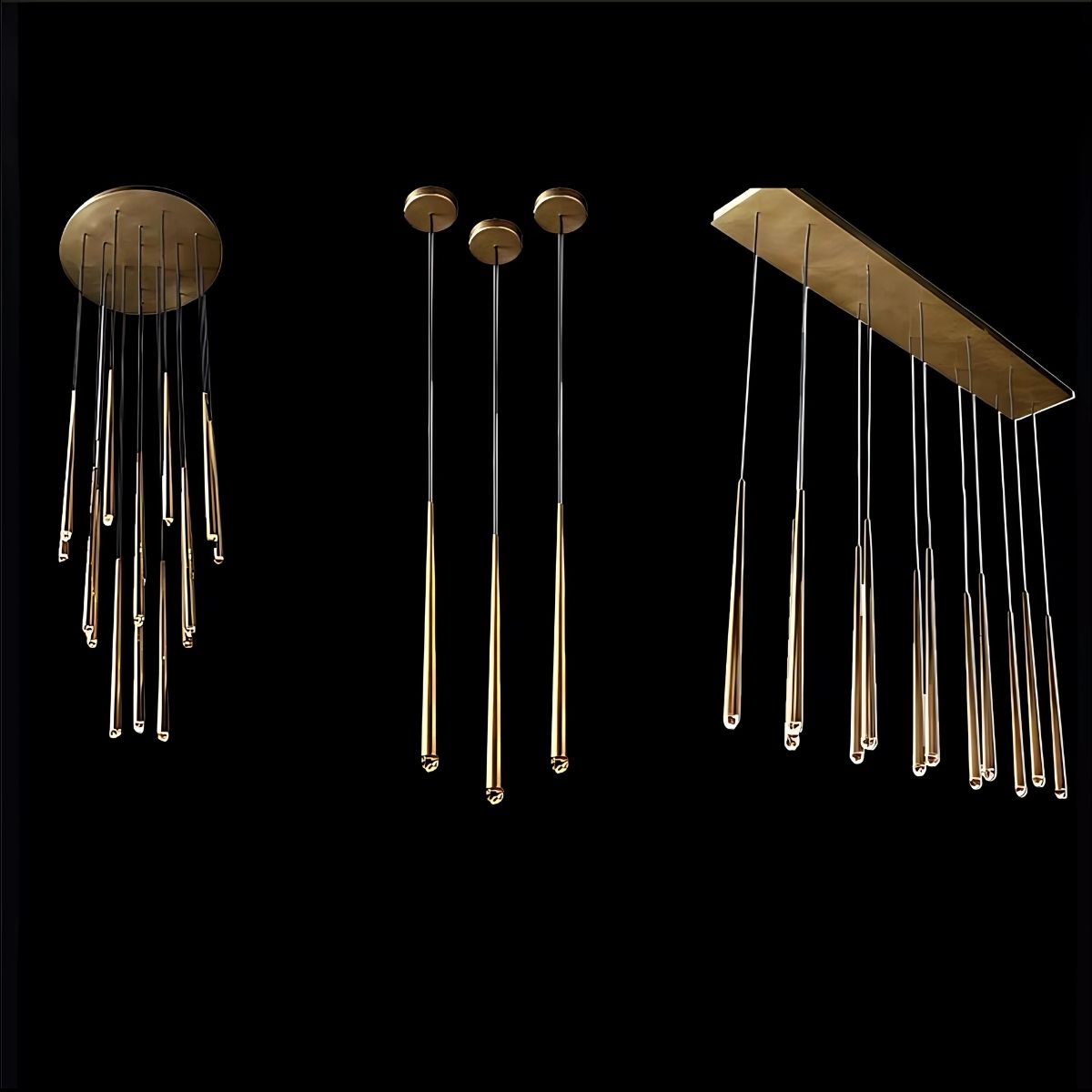 Contemporary Chandelier for High Ceiling Living Room & Foyer