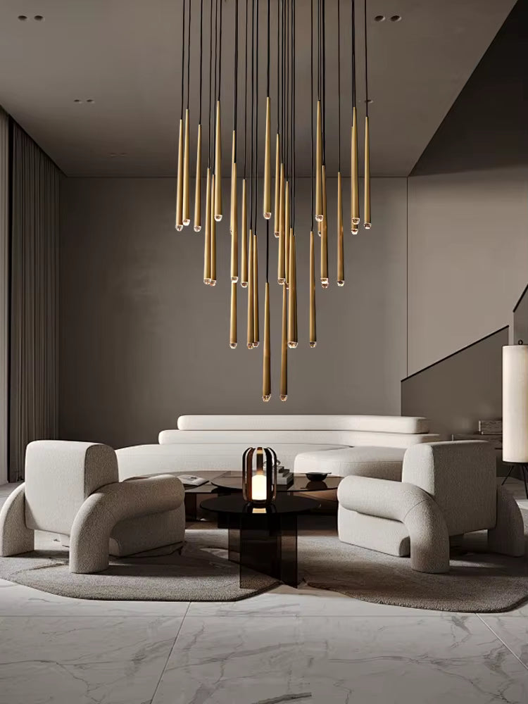 Contemporary Chandelier for High Ceiling Living Room & Foyer