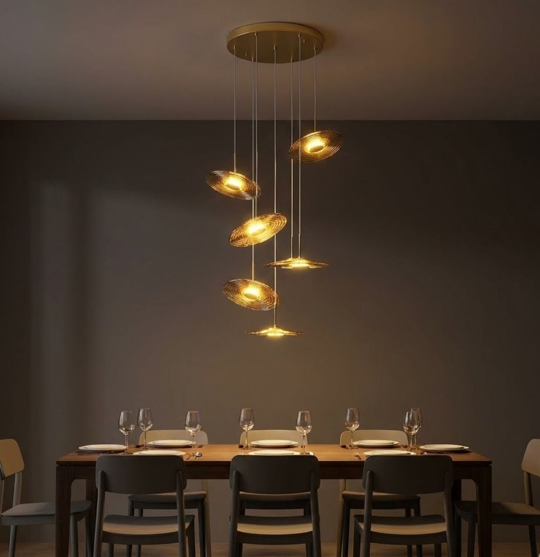Coren Multi Glass Pendant Chandelier