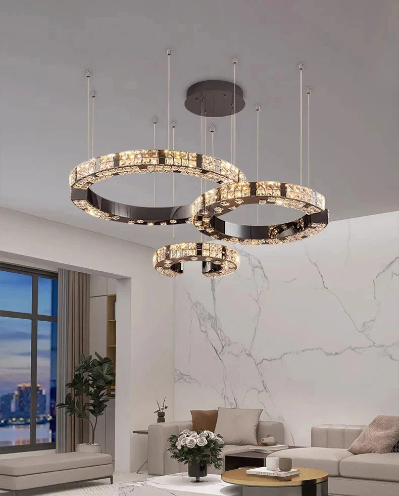 Cosmo Luxury Circle Crystal Chandelier
