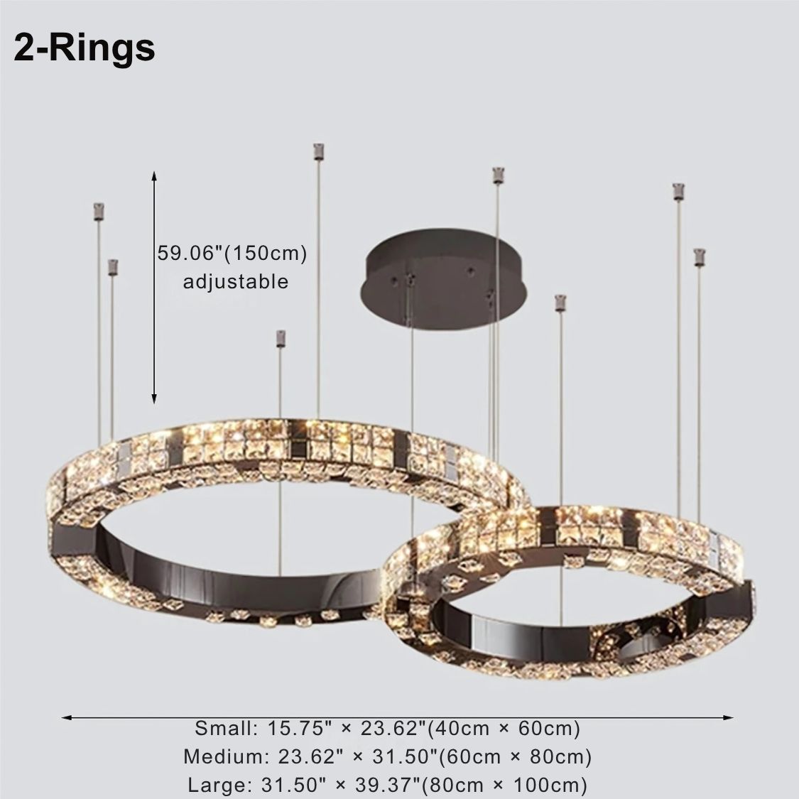 Cosmo Luxury Circle Crystal Chandelier