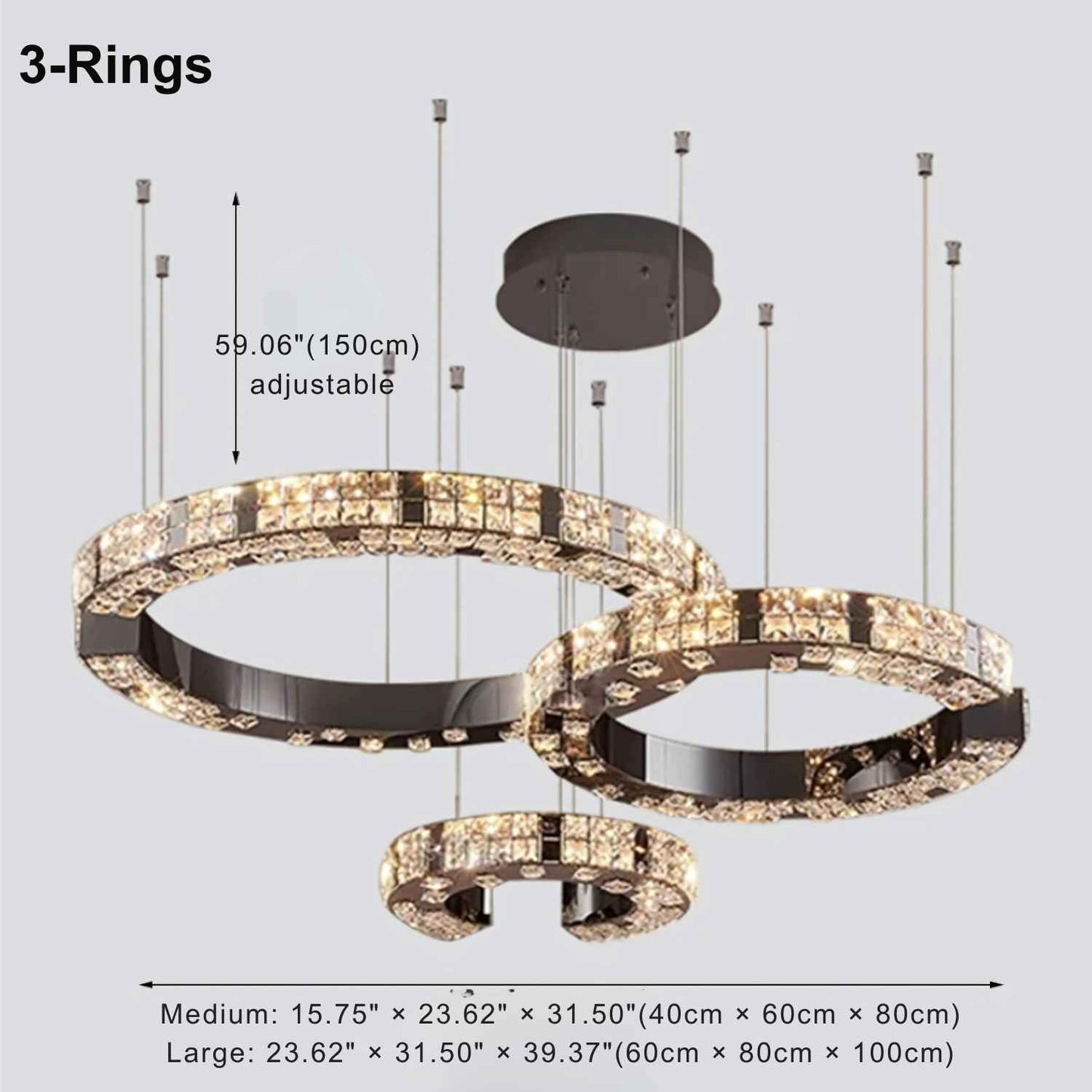 Cosmo Luxury Circle Crystal Chandelier