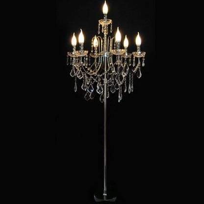 Crystal Chandelier Floor Lamp
