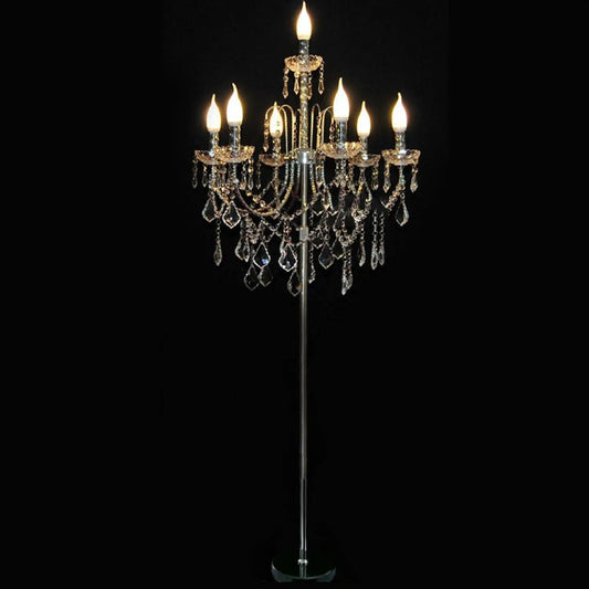Crystal Chandelier Floor Lamp