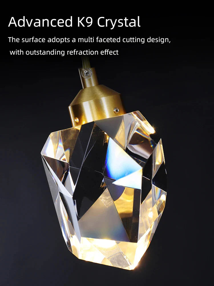 Crystal Modern Pendant Light for Staircase