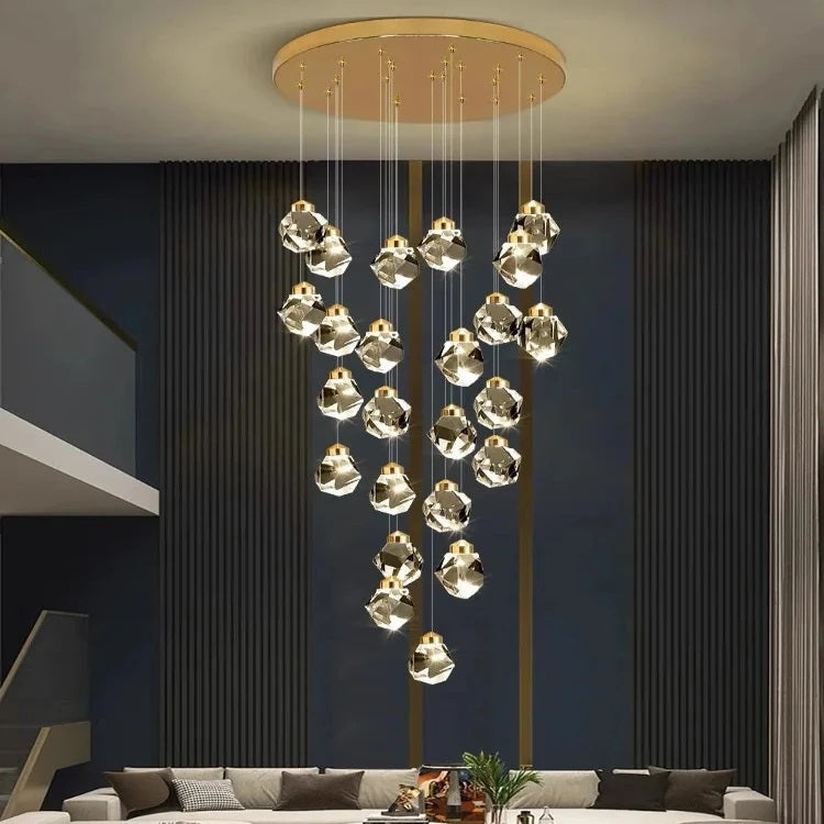 Crystal Modern Pendant Light for Staircase